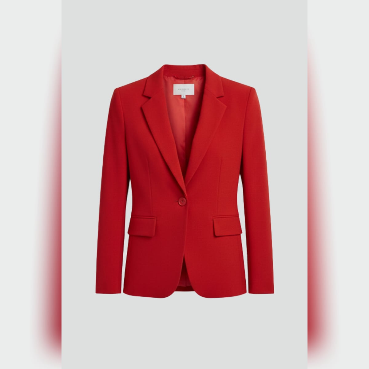 blazer femme col cranté un bouton
