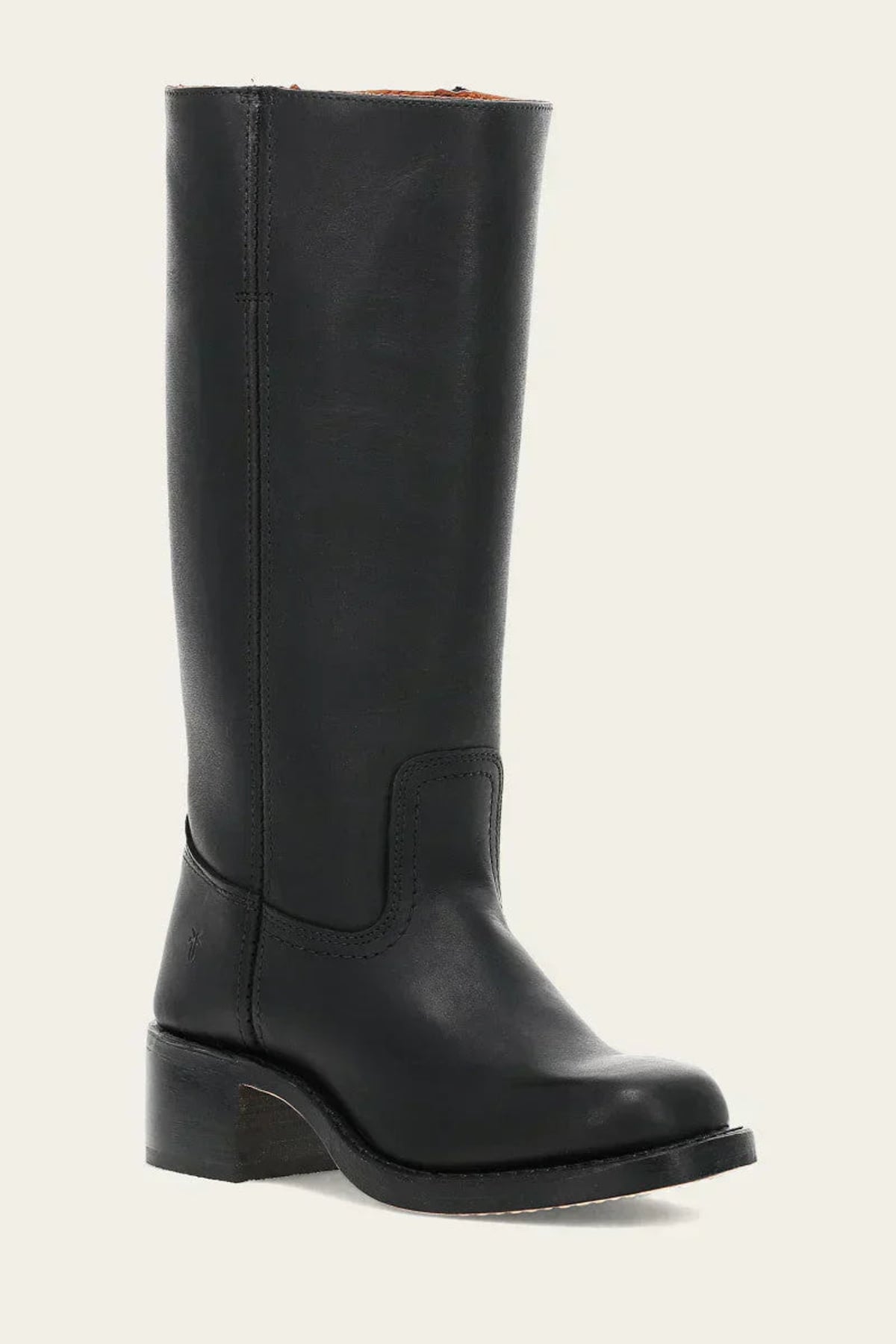 bottes femme mi-mollet talon carré western en noir