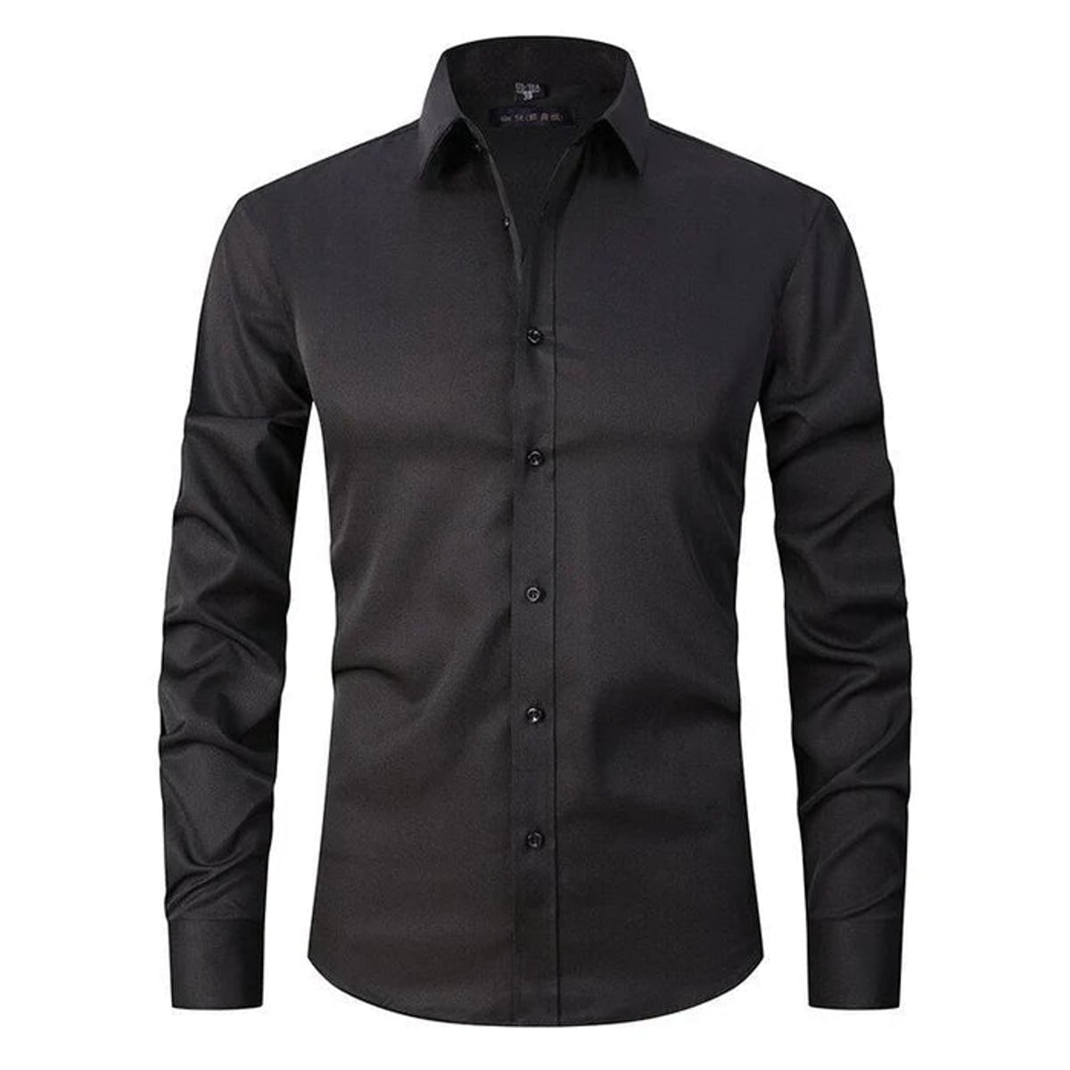 chemise homme coupe slim manches longues multicolore en noir