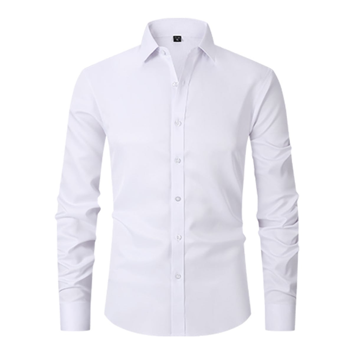 chemise homme coupe slim manches longues multicolore en blanc