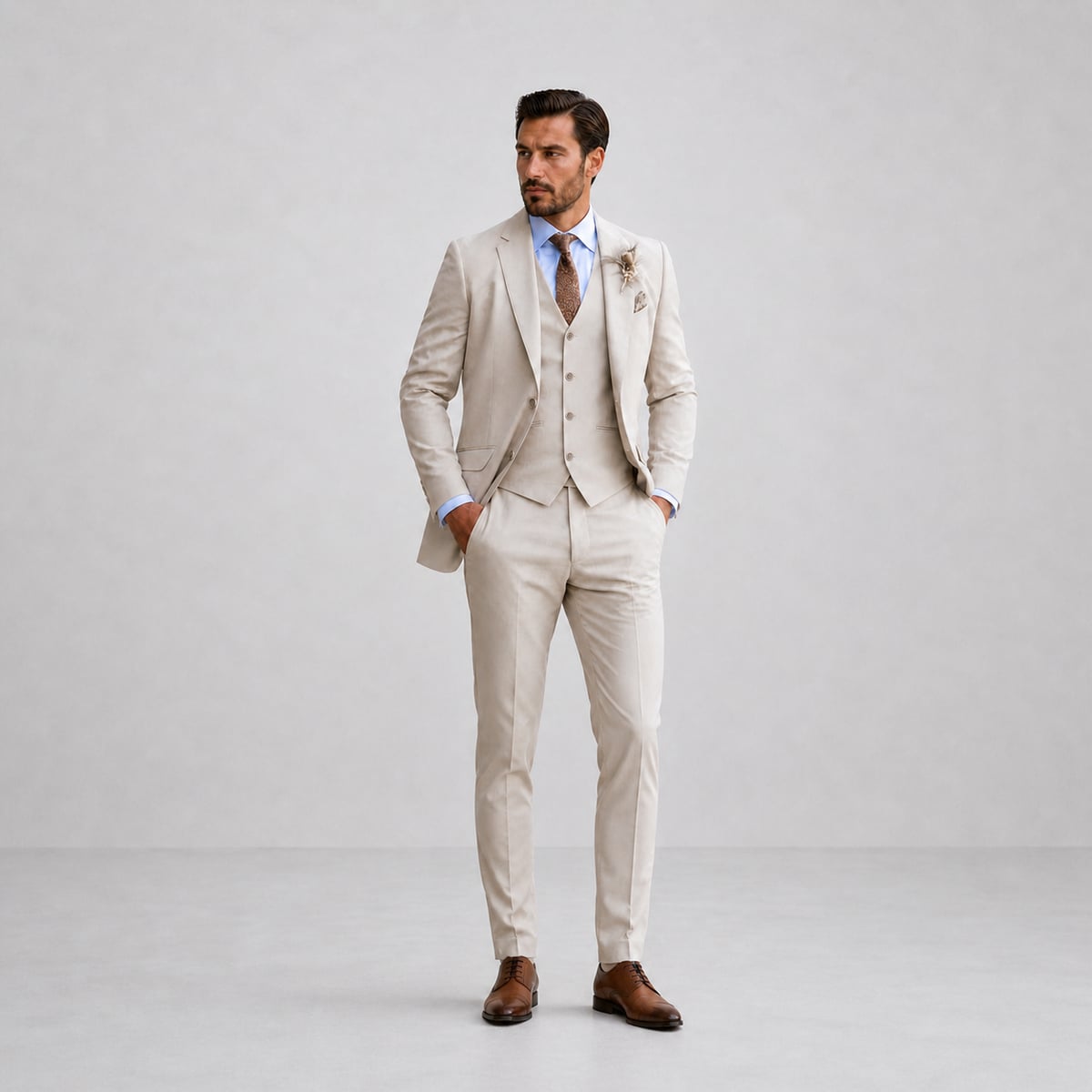 costume trois pièces homme avec gilet