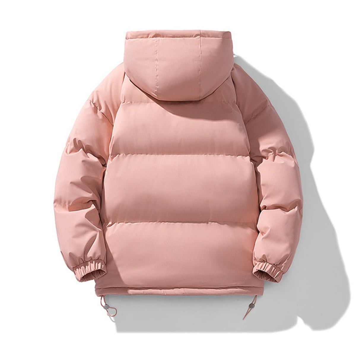 doudoune homme oversize à capuche en rose