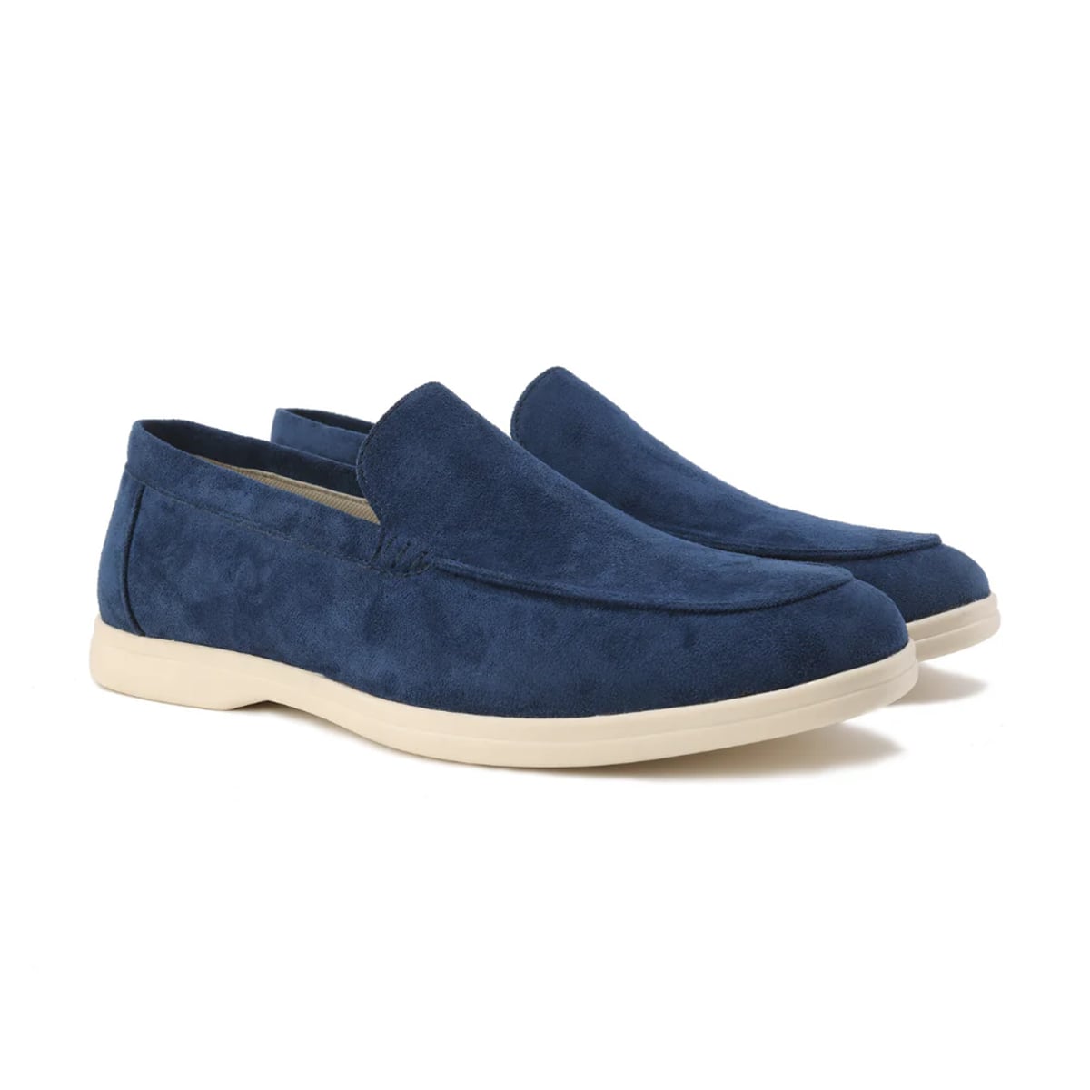 loafer homme semelle épaisse sans lacets en noir/marine