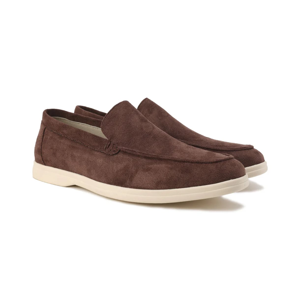 loafer homme semelle épaisse sans lacets en marron
