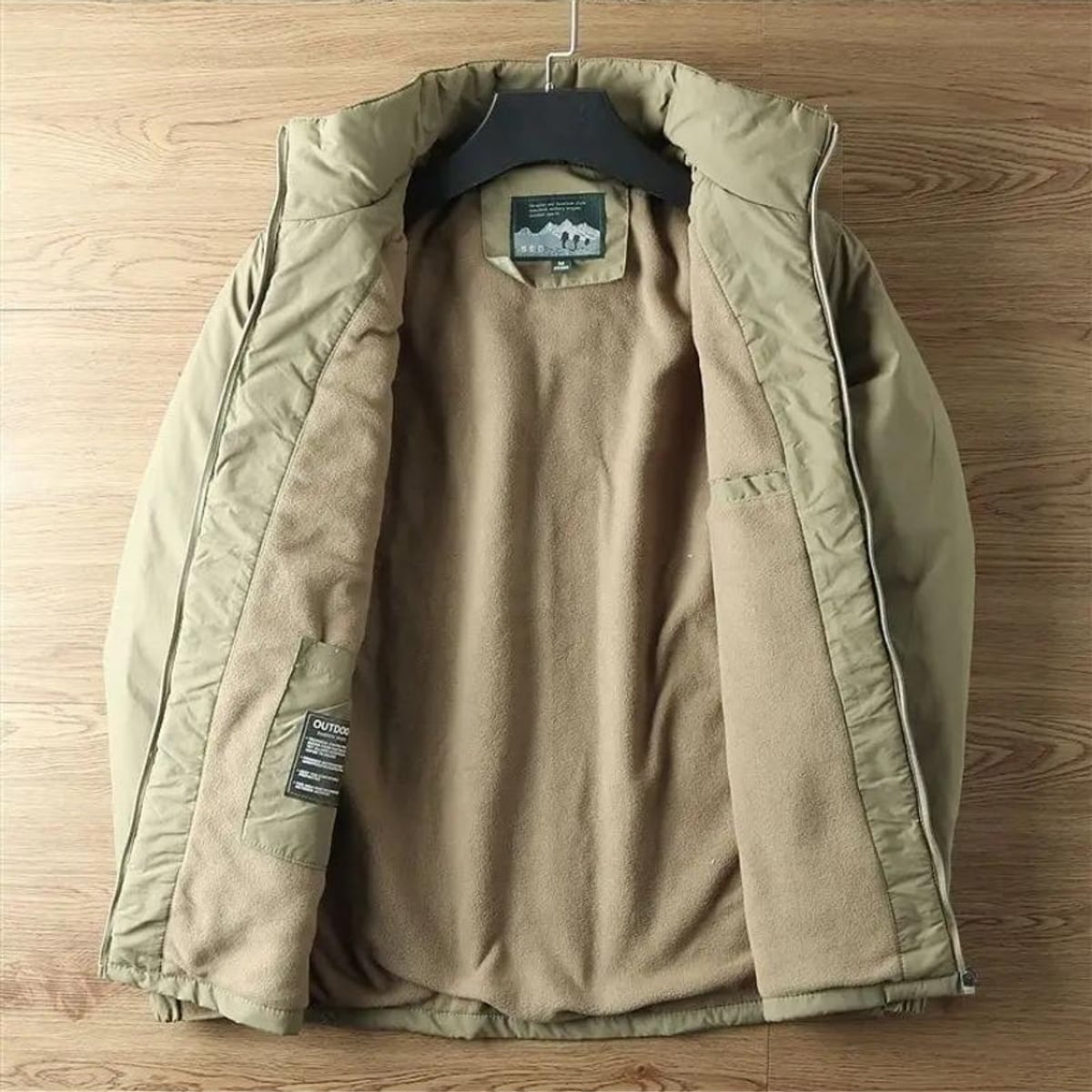 manteau homme coupe droite capuche amovible