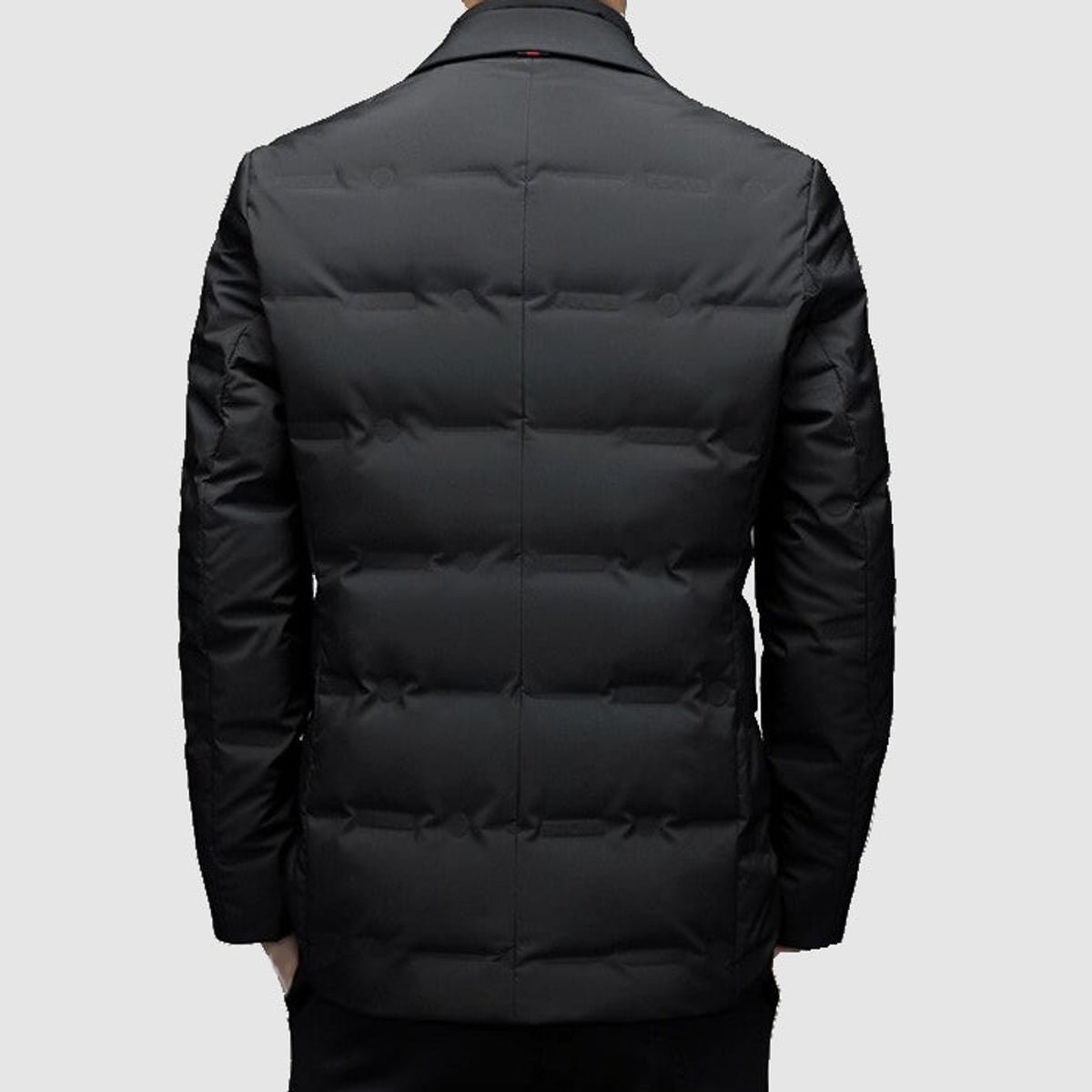 parka homme coupe ajustée col à revers