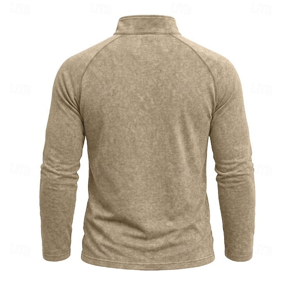 pull homme col zippé coupe décontractée