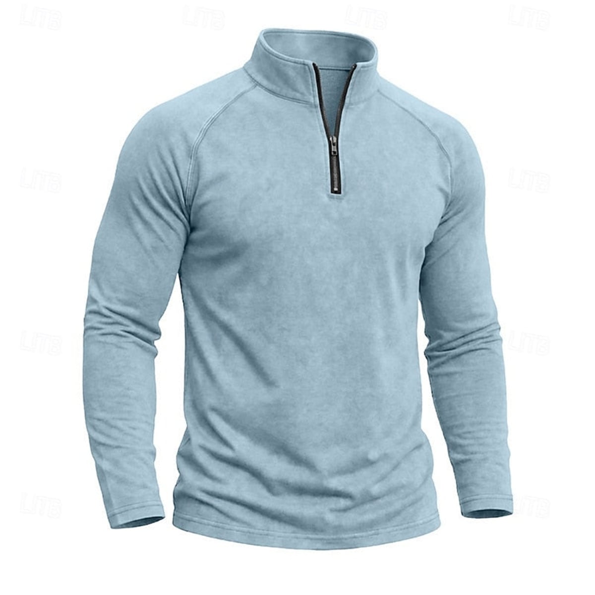 pull homme col zippé coupe décontractée