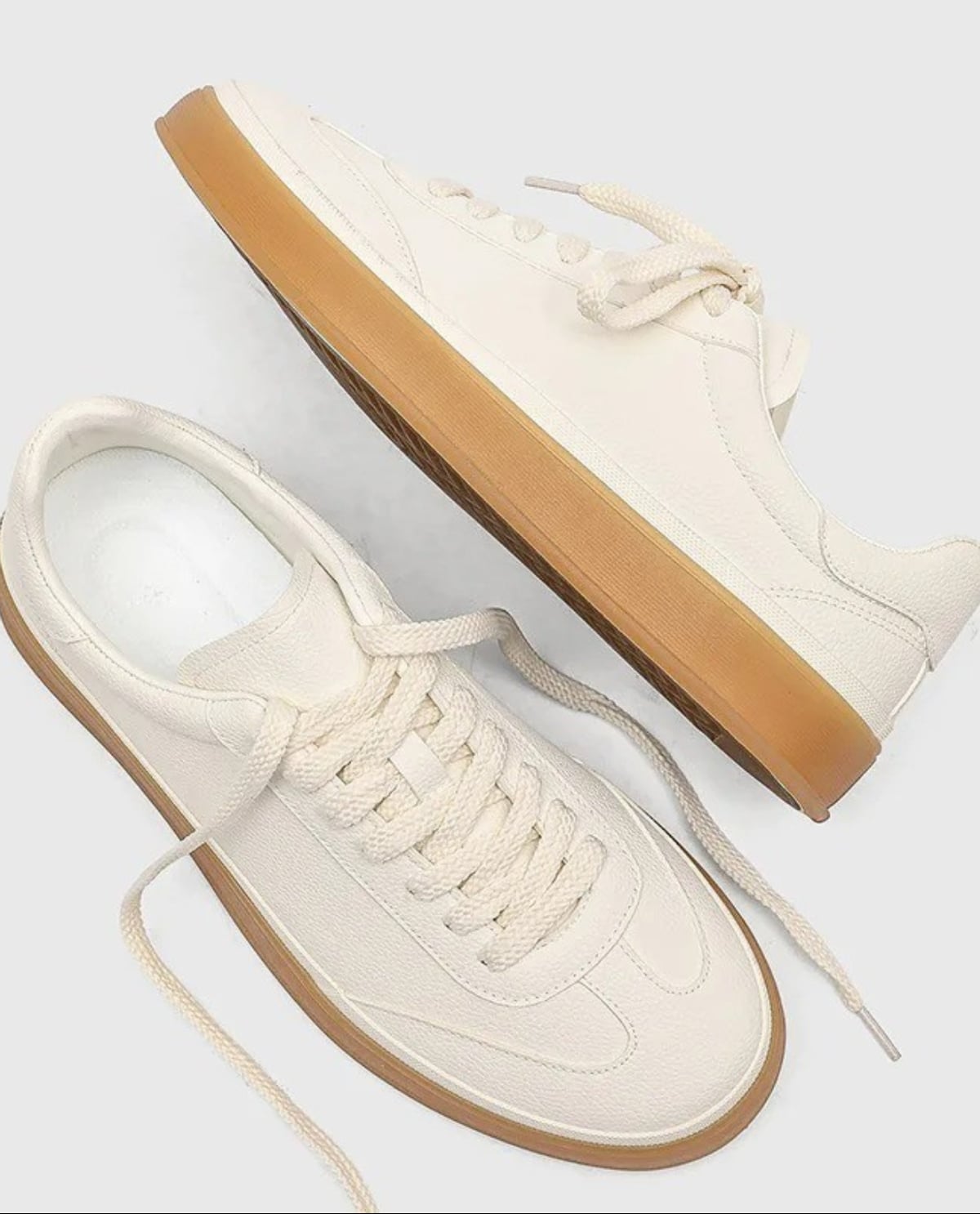 sneaker homme semelle gomme low-top en blanc