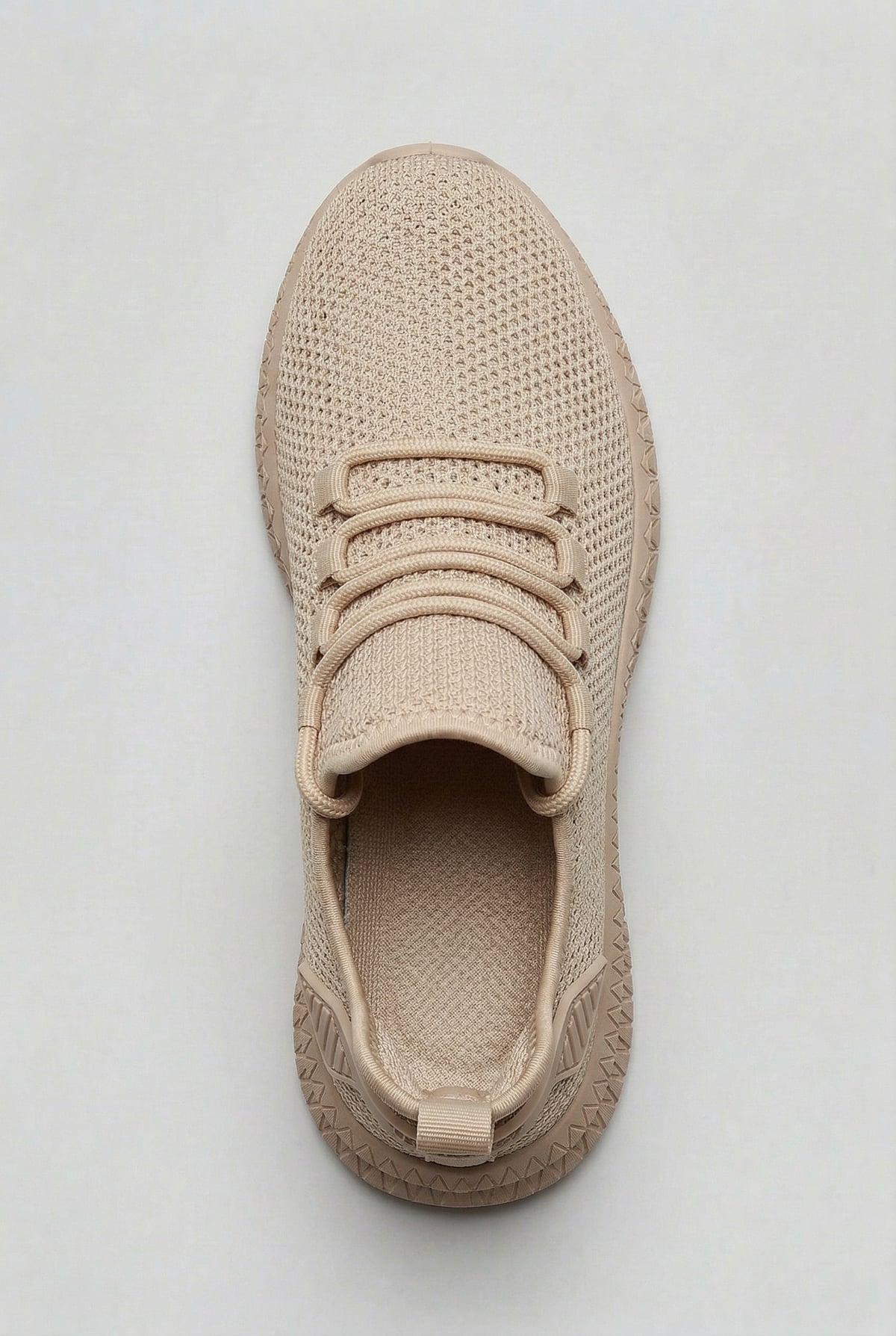 sneakers homme à lacets semelle souple en sable