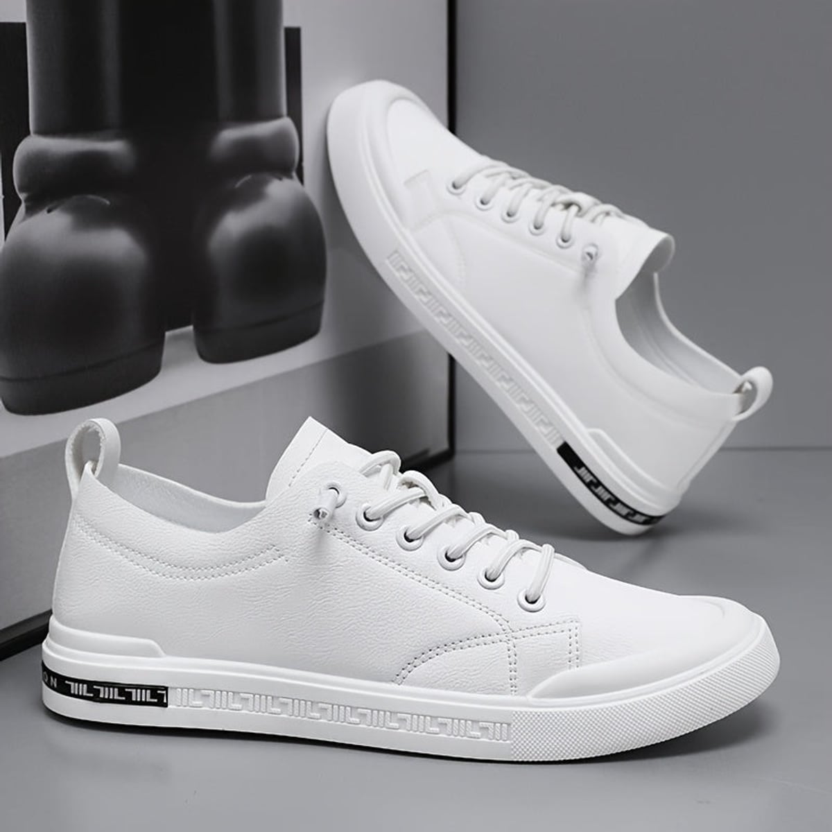 sneakers homme lacets minimalistes