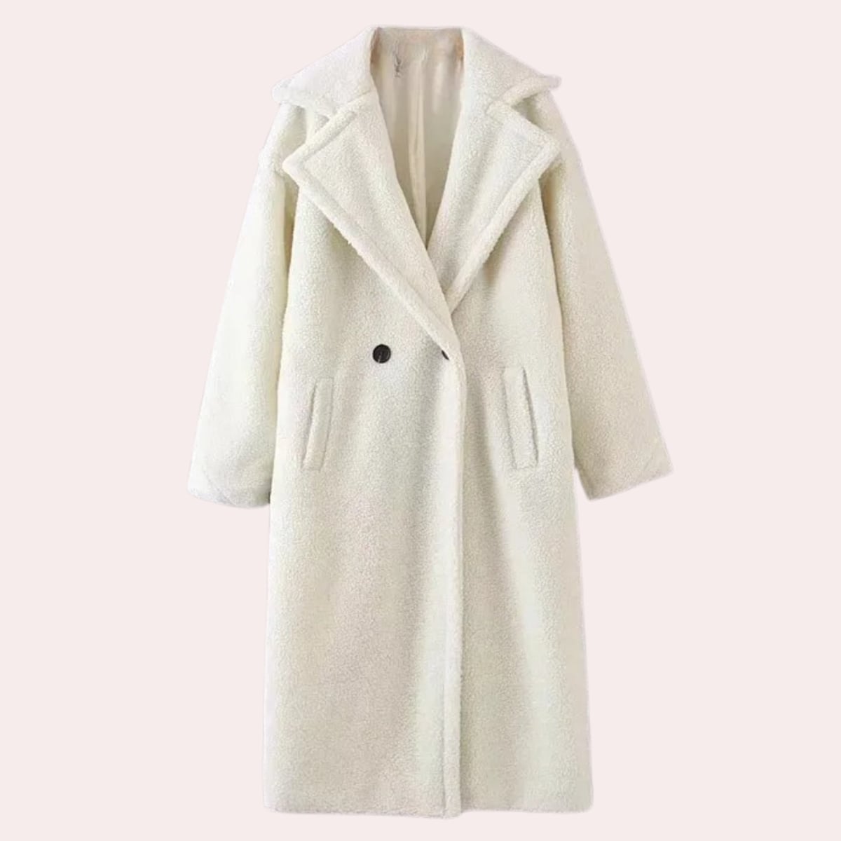 veste femme oversize à capuche zippée en blanc