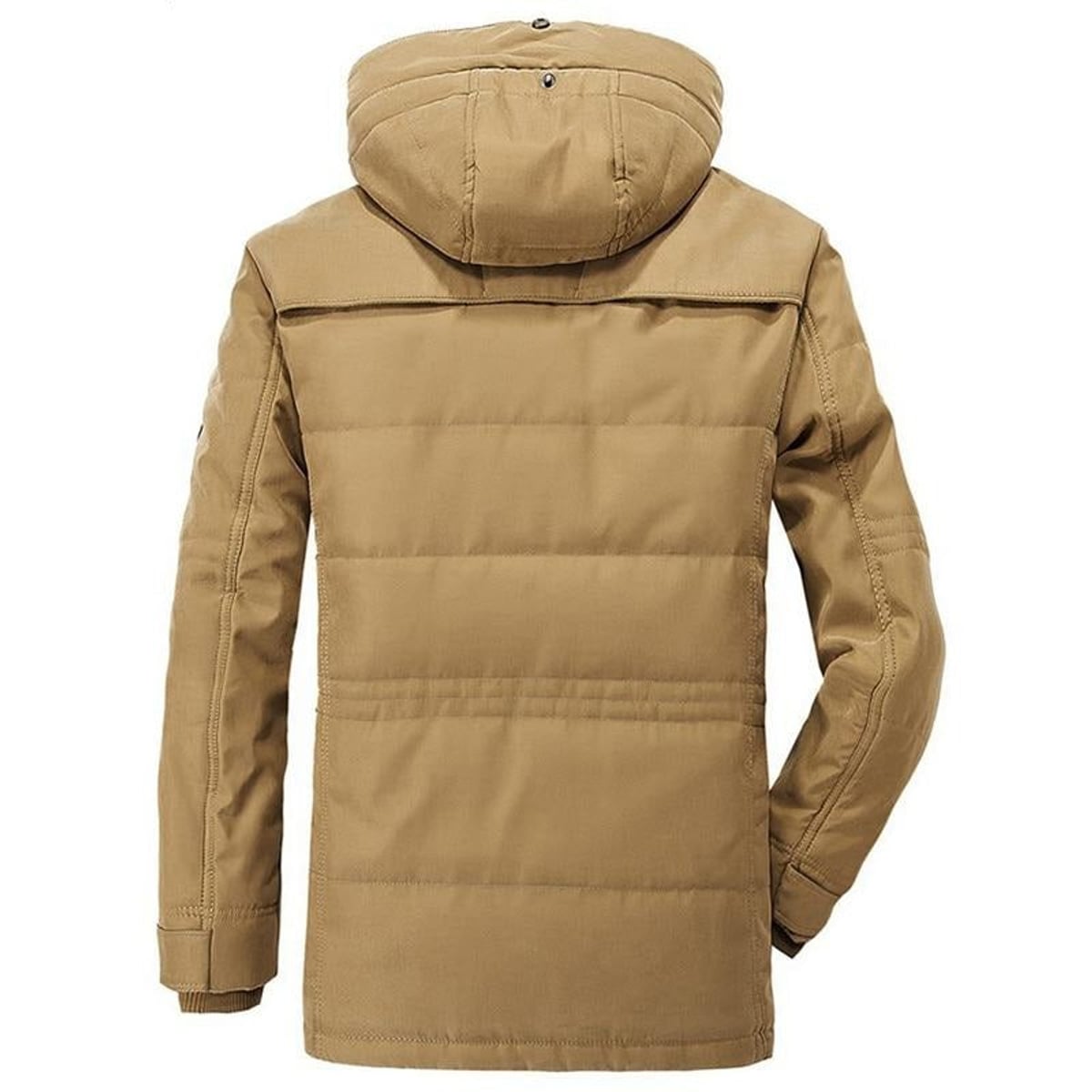 veste homme capuche amovible coupe droite