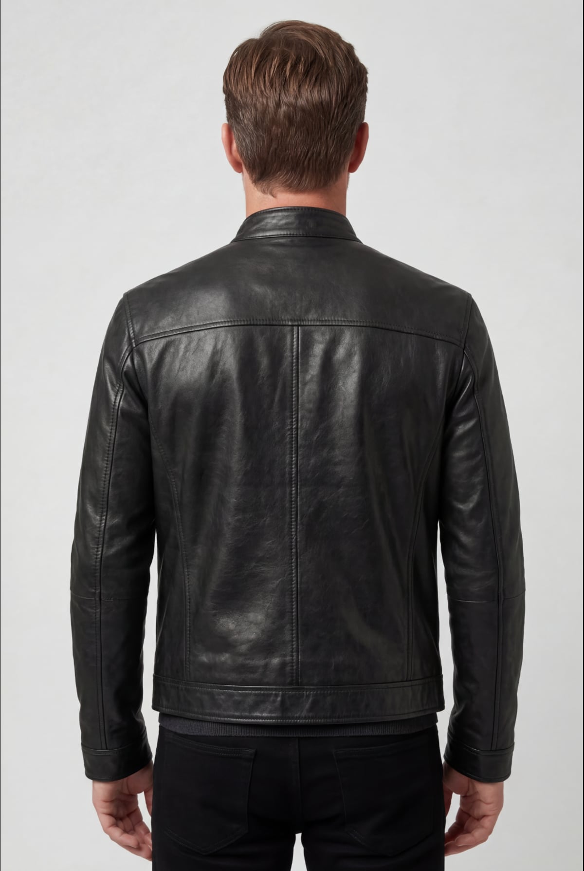 veste homme effet cuir multi-poches zippées