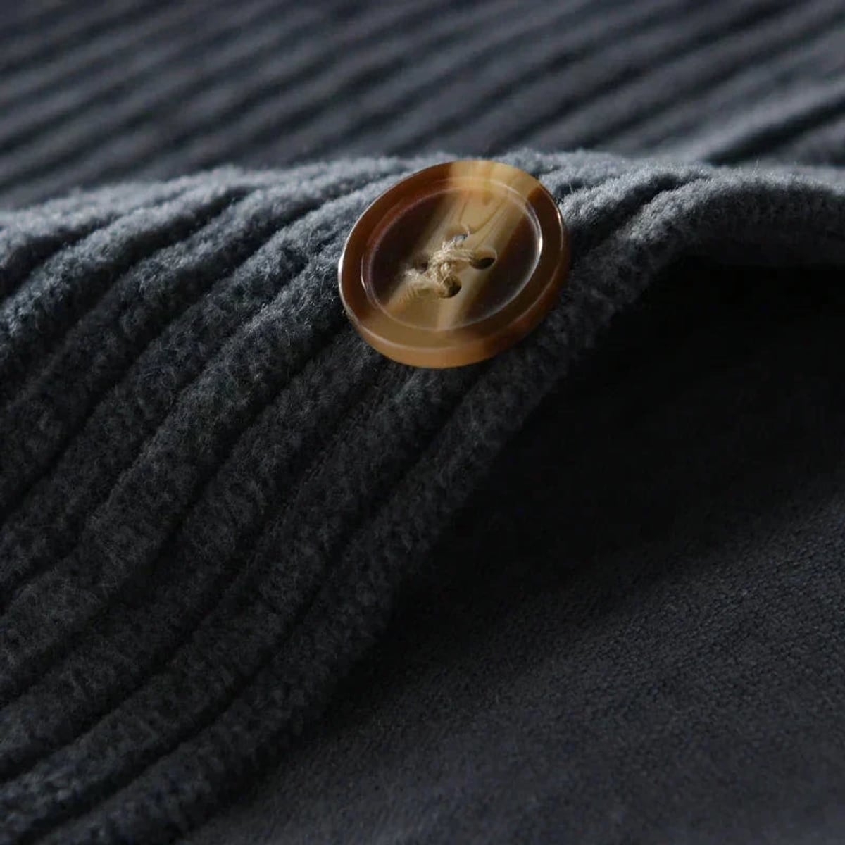 veste homme mi-saison coupe droite velours côtelé
