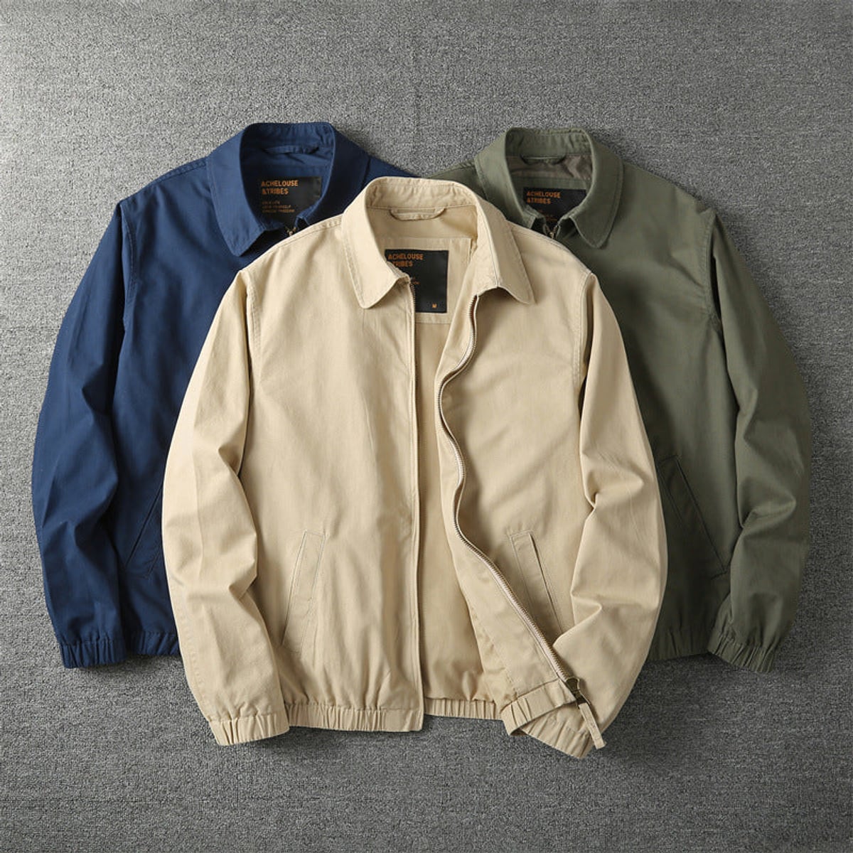 veste homme zippée coupe droite