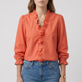 Blouse à volants femme