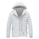 Doudoune homme à capuche en blanc
