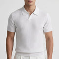 Polo homme slim fit à côtes