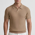 Polo homme slim fit à côtes