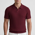 Polo homme slim fit à côtes