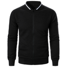 pull homme zippé col montant en noir