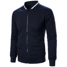 pull homme zippé col montant en Bleu fonce