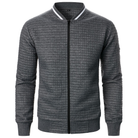 pull homme zippé col montant en gris fonce