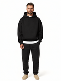 survêtement homme oversize coupe large en noir