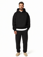 survêtement homme oversize coupe large en noir