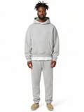 survêtement homme oversize coupe large en gris clair