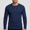 T-shirt henley manches longues homme