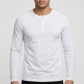T-shirt henley manches longues homme