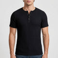 T-shirt henley côtelé homme