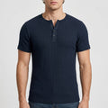 T-shirt henley côtelé homme
