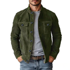 veste homme coupe ajustée col chemise en Vert