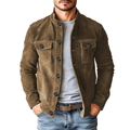 veste homme coupe ajustée col chemise en Brun clair