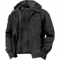 veste homme imperméable coupe droite en noir