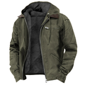 veste homme imperméable coupe droite en vert fonce