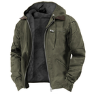 veste homme imperméable coupe droite en vert fonce