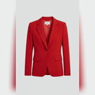 blazer femme col cranté un bouton