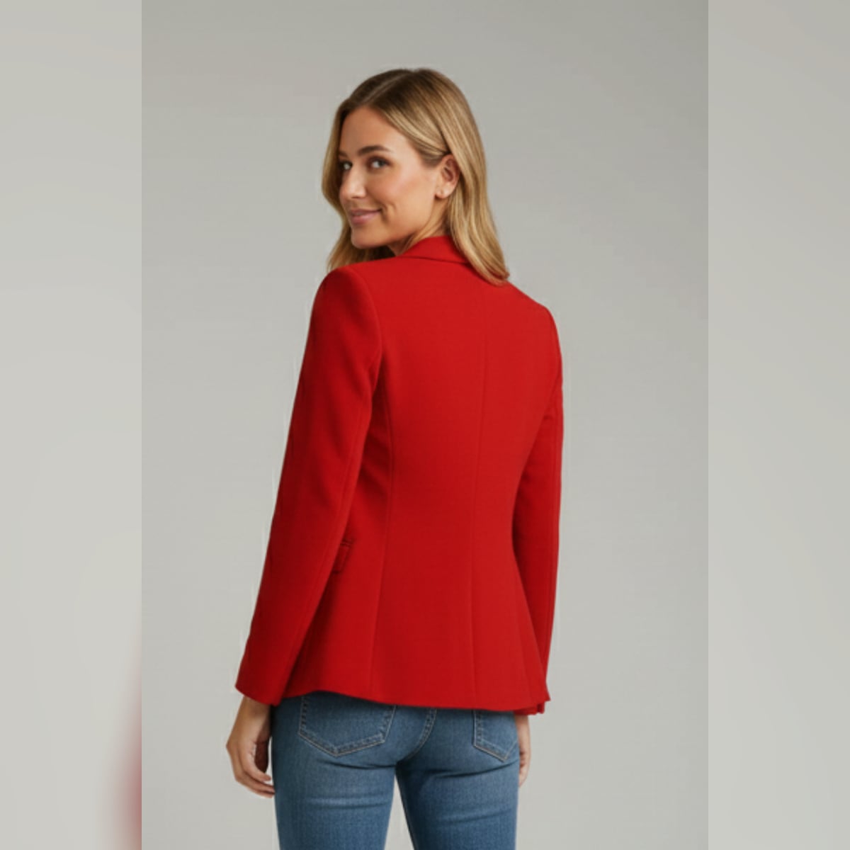 blazer femme col cranté un bouton