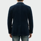 blazer homme décontracté avec gilet en bleu