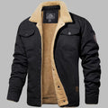 blouson bomber homme coupe classique en noir