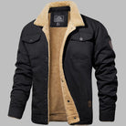 blouson bomber homme coupe classique en noir