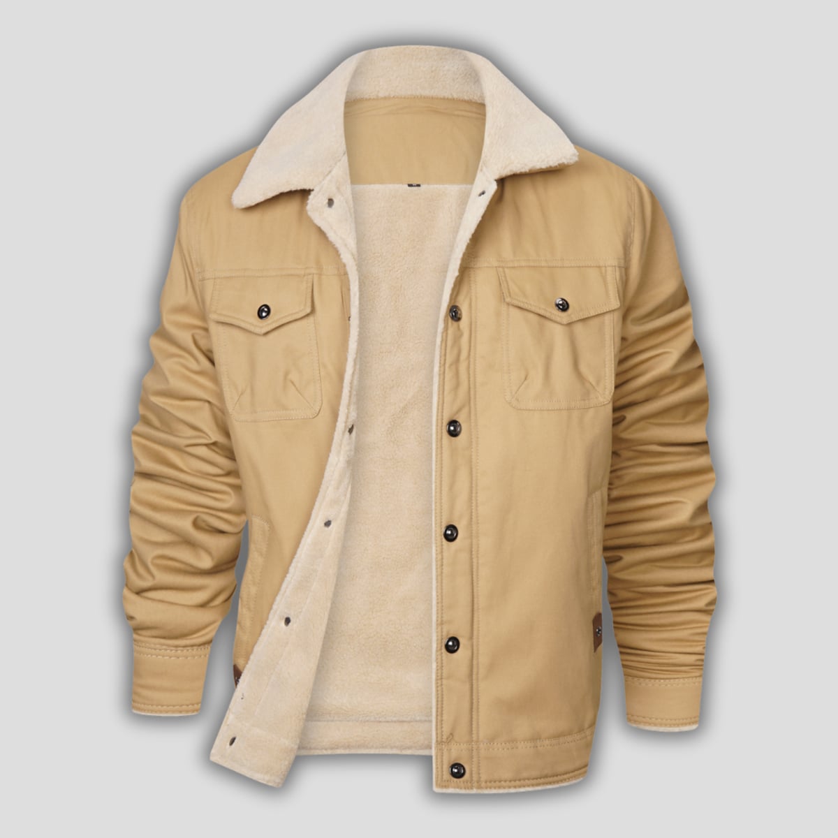 blouson bomber homme coupe classique en kaki