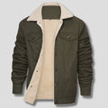 blouson bomber homme coupe classique en vert militaire
