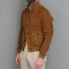 blouson homme col montant poches plaquées
