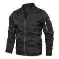 bomber homme coupe ajustée zippée noir
