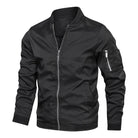 bomber homme coupe ajustée zippée noir